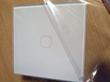 Glass-Switch Wall-Light Crystal Minitiger White 1-Gang Luxury Standard 1-Way EU