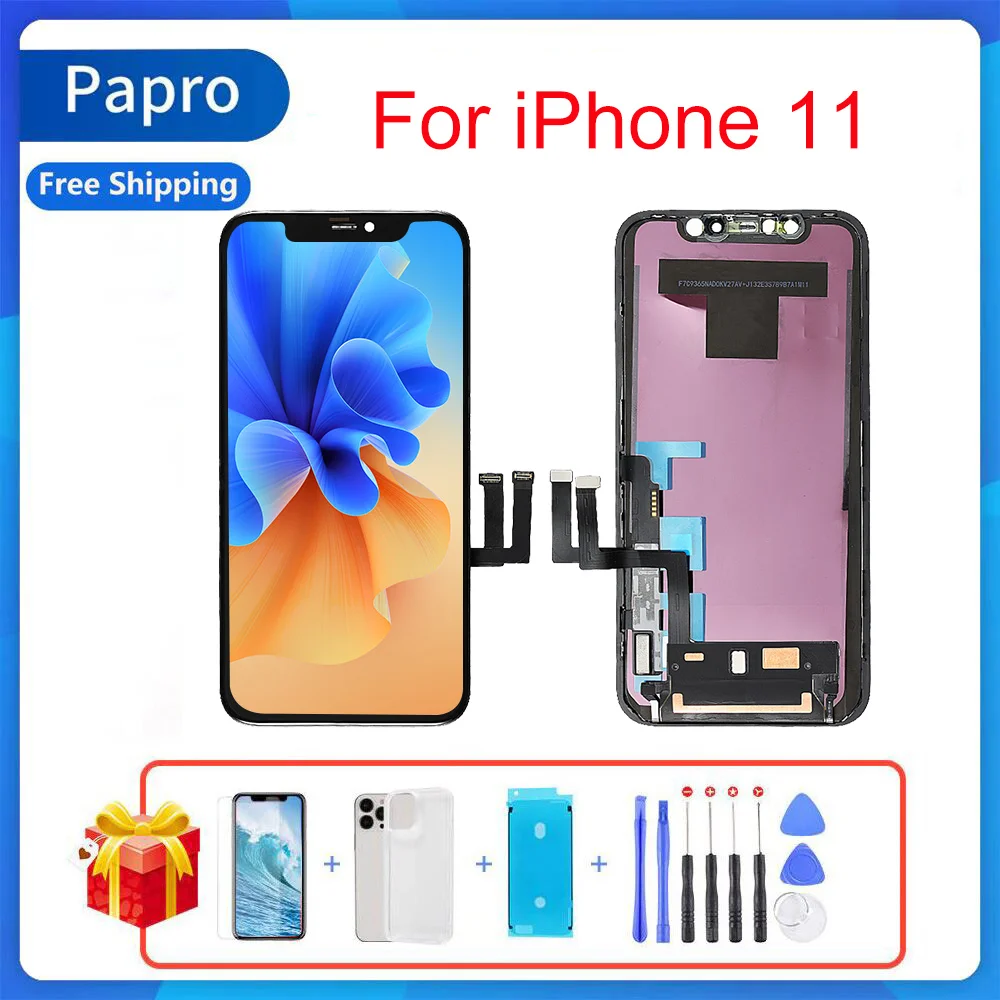 100% протестированный TFT для iPhone 11 ЖК-дисплей 3D сенсорный экран дигитайзер Запасные