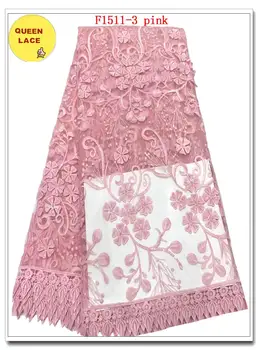 

Beaded Embroidery Lace Dress Fabric Nigerian Textile African Lace Material