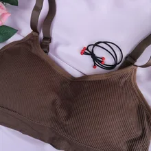 Sujetador deportivo acolchado para mujer, Top transpirable con correa de ajuste, chaleco de encaje perfecto para correr, gimnasio y Deporte