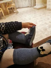 Calcetines de algodón con suela de goma para bebé recién nacido, calcetín divertido para niño pequeño, calcetín de invierno