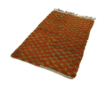 

110x174 Cm Red Handmade Vintage Tulu Rug-4x6 Ft