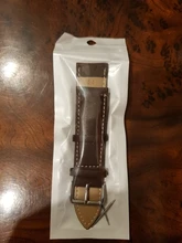 REMZEIM-Correa de reloj de cuero Calfskin, banda de muñeca de Material suave de 18mm, 20mm, 22mm y 24mm con hebilla de acero inoxidable plateada