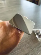 Profesional de acero inoxidable mezclados paleta ajustable anillo uñas arte cosmético base de maquillaje Gel mezclar pintura de herramienta de la manicura