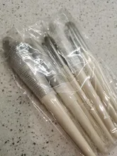 Zoreya marca pelo sintético suave sombra de ojos cepillo mango blanco mezcla rubor labio polvo resaltador maquillaje brochas Set 10 piezas