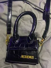 Jacquemus-Mini bolsos cruzados para mujer, bolso de marca famosa, de diseñador de lujo, con patrón de cocodrilo, 2021