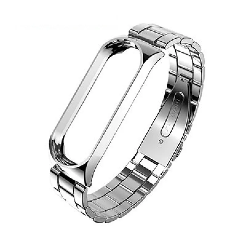 Металлический ремешок для Xiaomi Mi Band 3 Stainless(серебристый