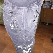 Cinturón Punk de un solo/tres capas para hombre y mujer, llavero de estilo Hip-hop, pantalones vaqueros, cadena de Metal largo, accesorios de ropa, joyería