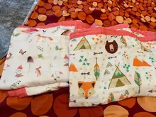 Manta de muselina de cuatro capas para bebé, 70% bambú, 30% algodón, Toalla de baño para niño, ropa de cama infantil para recién nacido, manta para bebé, envoltura infantil de 120x120cm