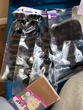 Lumiere-mechones de cabello humano mechones de cabello suelto de ondas profundas con cierre y 3/4 mechones 100% cabello humano para mujer negra, cabello Remy