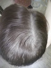 Halo Lady-Clip de belleza para mujer, cabello humano con explosión de flequillo, pieza central, pelo lacio brasileño no Remy para la pérdida de cabello