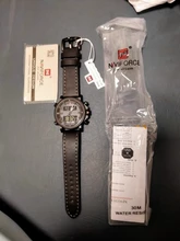 2019 NAVIFORCE nueva moda de los hombres del reloj del deporte de los hombres de cuero impermeable relojes de cuarzo hombre fecha LED analógico reloj Relogio Masculino