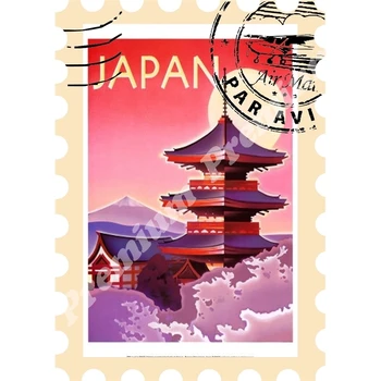 

Japan souvenir magnet vintage poster