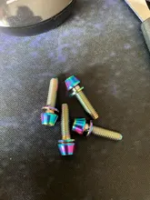 Titanium Bolts Screws Bicycle-Stems Rainbow M5x20 Gold Black Blue M5x16mm Washer 