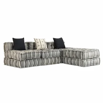 

Sofa Bed Modular 3 seats in the striped fabric sofas