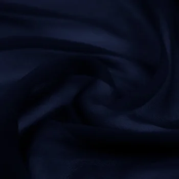

100% pure silk georgette 8mm 114cm 45"width navy blue mulberry silk fabric for dress, shirt NO.43