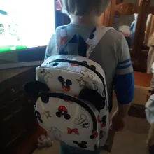 Mochila de moda de Disney para niños y niñas, morral Escolar de Mickey Mouse para guardería, morral de viaje pequeño de 3 a 6 años