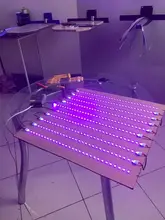 Tira de luces led impermeable para fiesta de fluorescencia, lámpara tipo cinta ultravioleta de 12V, de 395-405 nm, con luz negra 5050 2835 SMD, 60 led/m o 120 led/m ideal para DJ