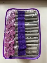 Perm-varillas de pelo para mujer, rizador de pelo largo y corto con ondas frías, 5 tamaños, 100 piezas