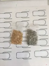 2 metros oro rodio Color pulsera de forma de corazón collar de cadenas de enlace para suministros de fabricación de la joyería DIY arte hecho a mano accesorios