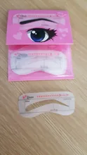 Plantillas para cejas 10 unidades/juego, plantilla para moldear cejas, herramientas de maquillaje, pegatinas, moldeador de cejas, herramienta cosmética, belleza, DROPSHIP