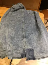 Luck A-Falda vaquera larga Retro Para niña y mujer, falda larga de cintura alta con botones y bolsillos, Vaqueros rectos de talla grande