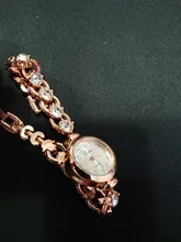 Reloj de pulsera dorado y plateado para mujer, reloj de cristal de roca, reloj de pulsera de cuarzo de lujo para mujer