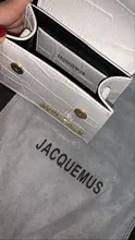 Jacquemus-bolsos de mano de alta calidad para mujer, bandoleras femeninas de Color sólido, de lujo con letras cruzadas, de diseñador para fiesta, 2019