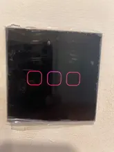 Glass-Switch-Panel Controler Touch-Switch Fire-Line Minitiger Smart Home 3-Gang Single