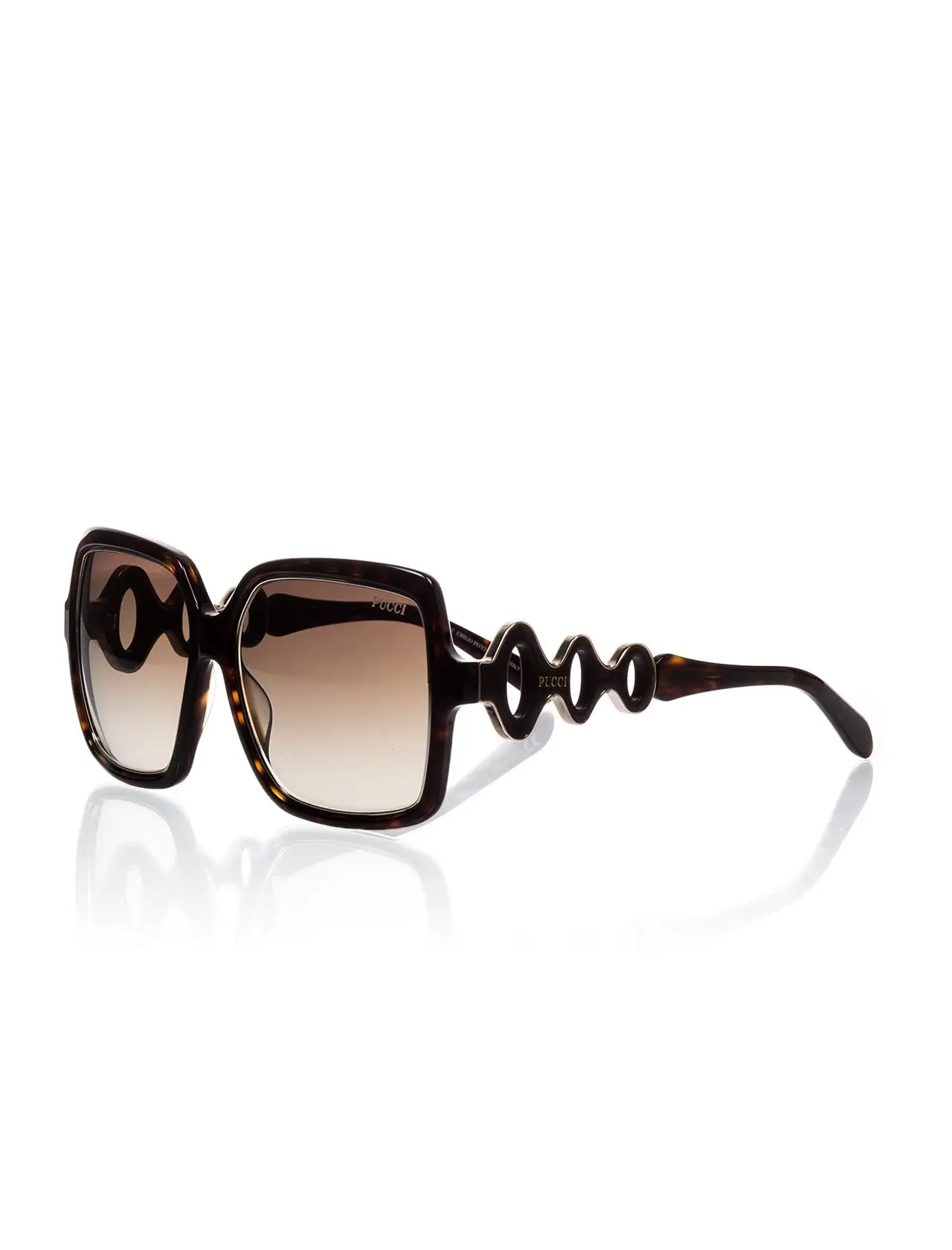 

Women's sunglasses ep 0040 52f bone Brown organic square square 56-16-140 emilio pucci