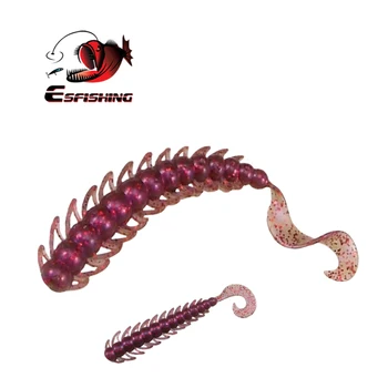 

KESFISHING Fishing Soft Lures Baits Rock Bugsy 70mm 12pcs Carp Fishing Perch Zander Pike Swimbait Jigging Lure Winter