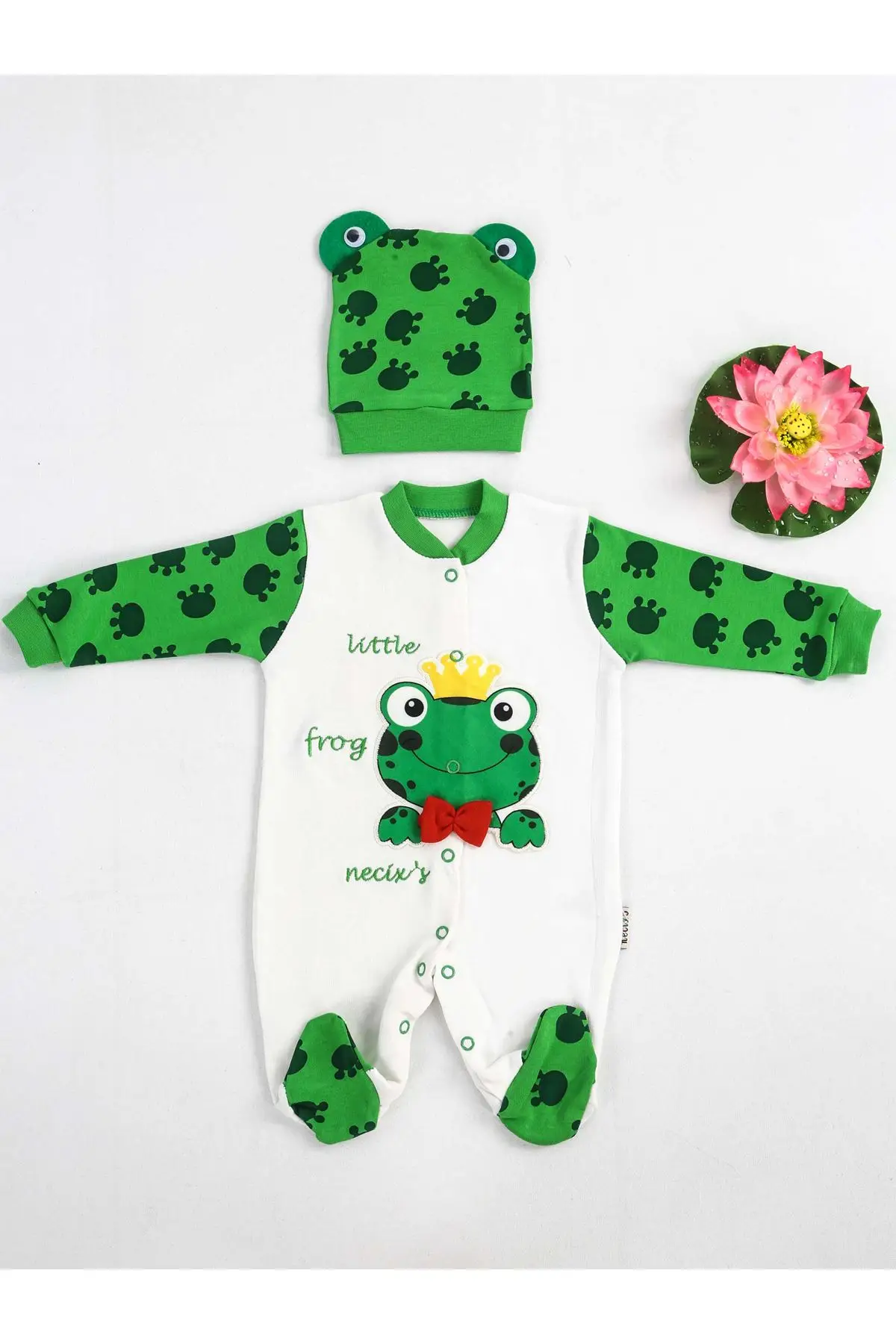 

Green White Hat Baby Jumpsuit