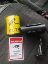 Simulación de cámara falsa de energía Solar, impermeable, cámara de vigilancia CCTV de seguridad interior, luz LED para destellear