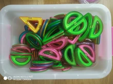 ZKZC-bloques de construcción magnéticos de gran tamaño para niños, juego de bloques de construcción de diseñador magnético, 180 Uds., Juguetes DIY para niños, regalos