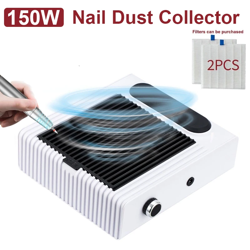 150w Power Vacuum Nail Dust Collector For Manicure Nails Collector With