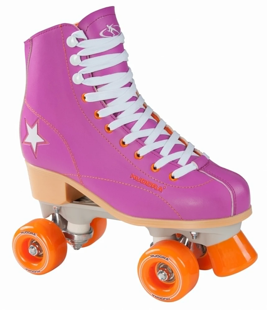 38 lila-orange HUDORA Rollschuhe Roller Skate Disco Gr 