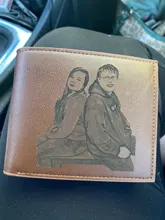 Billeteras personalizadas de cuero PU para hombre, billetera con grabado de alta calidad, monedero pequeño, regalo de lujo para hombre