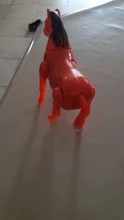Caballo eléctrico de plástico con forma de pila para niños, juguete circular de plástico con dibujos animados, regalo educativo para el Desarrollo