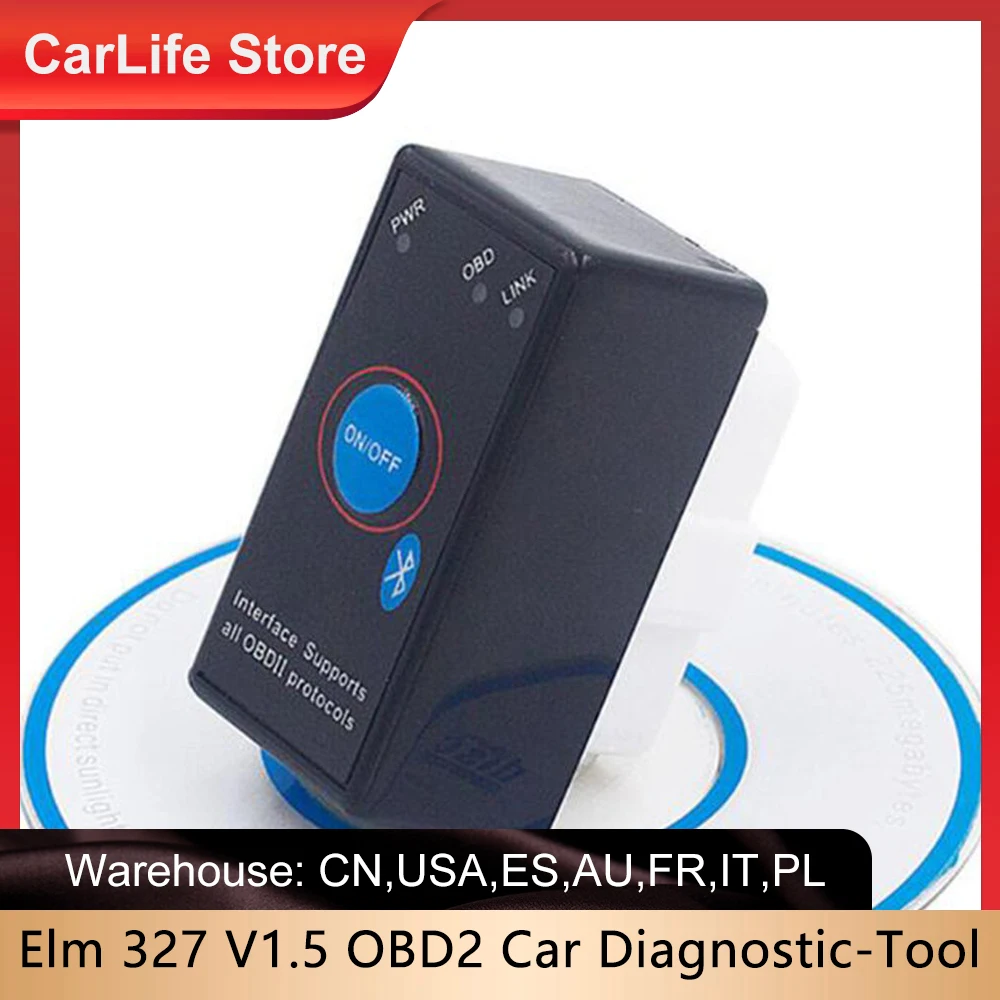 Диагностический сканер Elm327 OBD2 V1.5 Elm 327 в 1 5 OBD 2 супер-компактный автомобильный