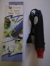 Pistola de calor de uso artesanal, herramienta eléctrica de aire caliente, pistola de temperatura de 300W con asiento de soporte