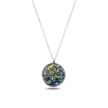 

KUTAYDAN Round Necklace 925 Sterling Silver