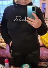 Sudadera con capucha y pantalones negros para mujer, chándal femenino, traje de Pantalones largos informal de Color sólido, otoño e invierno, 2021