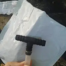 Tee Connector Hose-Fitting Plastic Barb 10mm 8mm 3-Way 4mm 3mm 10-Pcs