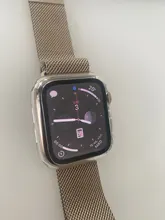 Vidrio + para Apple Watch Serie 6 5 4 3 SE 44mm 40mm watch cuero, iWatch 42mm 38mm Protector de pantalla + cubierta de apple Watch Accesorios