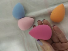 Esponja de maquillaje 4 unids/pack belleza maquillaje fundación de Puff conjunto seco y húmedo esponja Puff de polvo para cara líquido fundación crema