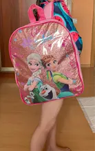 Mochilas infantiles de dibujos animados de unicornio para niños, morral escolar de Elsa