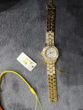 Relojes de oro con diamantes para mujer, pulsera femenina de marca de lujo con diamantes de imitación