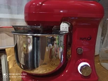 Tazón de acero inoxidable con motor de 4,5l CC, mezclador planetario silencioso, soporte de alimentos de 6 velocidades para cocina, mezclador de crema, batidor de huevos, batidora de masa