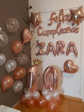 Globos con letras de oro rosa, decoraciones para fiesta de cumpleaños, decoración de boda, globos del alfabeto, fiesta de bienvenida para el futuro bebé niños, suministros de Juguetes