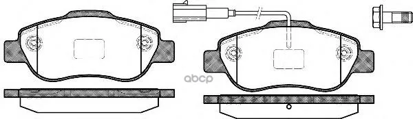 1100 11_[77364637]!Колодки Дисковые П Fiat 500 1.4i 07/Grande Punto/Idea 1.2-1.3d Multijet 04 Remsa 110011 Remsa арт. 110011